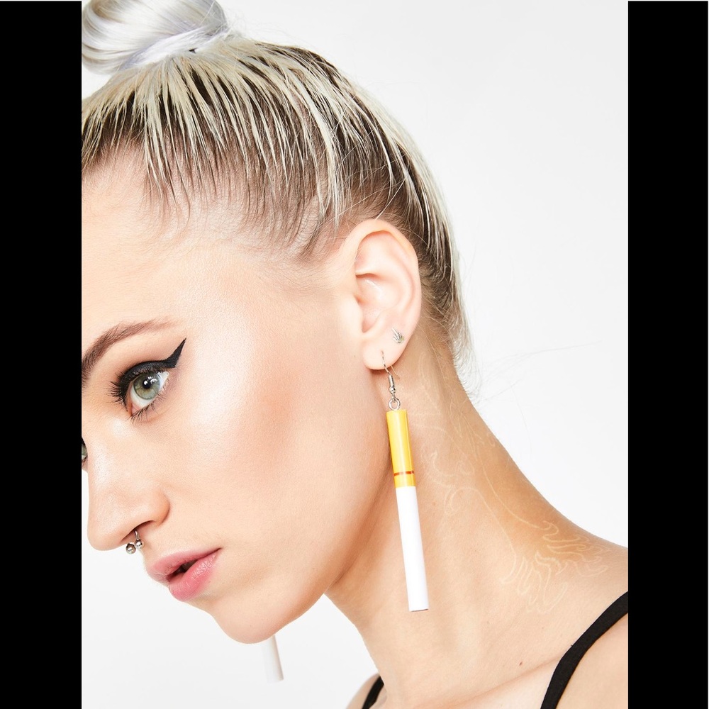 Cigarette Earrings